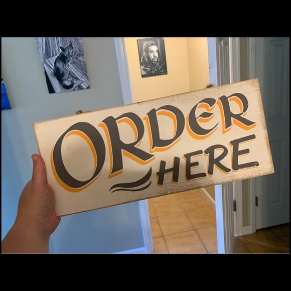 Order here sign - Picture 1 of 2